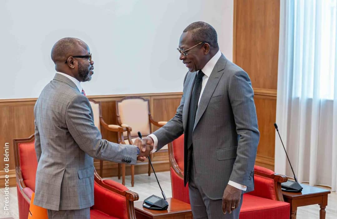 Palais de la marina/Le Président du Conseil Économique et Social Conrad GBAGUIDI apprécie sa rencontre avec le Chef de l'État